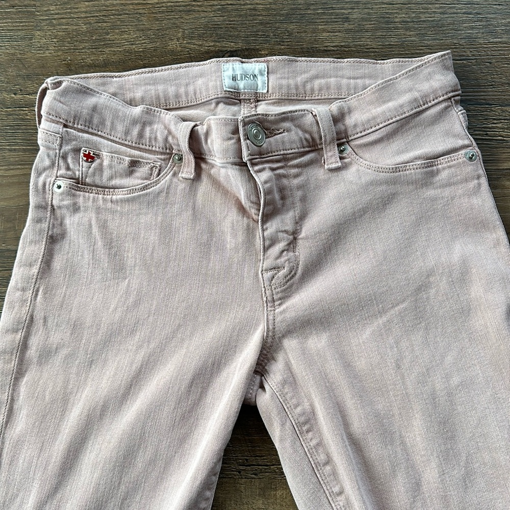 Hudson Jeans Womens Size 28 Light Pink Krista Ankle Super Skinny